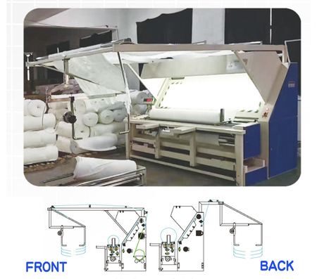 P201 Inspection machine with slitting for tubular fabrics